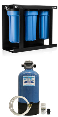 Clearsource Ultra and On The Go™ Double Water Softener Combo ($884 value)
